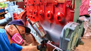 Painting Begins  Farmall 856 Restoration Episode 12 [upl. by Mercier]