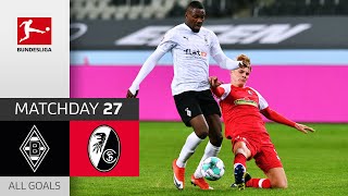 Marcus Thuram scores twice  Borussia Mgladbach  SC Freiburg  21  All Goals  Matchday 27 [upl. by Herson]