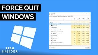 How To Force Quit On Windows  Tech Insider [upl. by Nole]