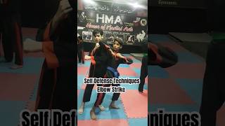 Self Defense Techniques Elbow karate taekwondo martialarts bredanfou shorts asifcheema [upl. by Ahsiek]