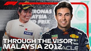 Sergio Perez On His Maiden Podium In Malaysia  Through The Visor [upl. by Blanka]