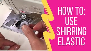 How To Shirr Fabric With Elastic Thread  Shirring With Elastic Thread  Shirring Tutorial [upl. by Juback421]