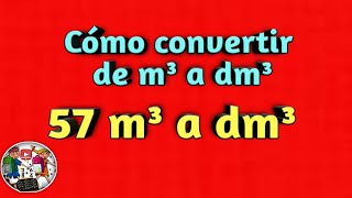 Convertir de m³ a dm³de metros cúbicos a decímetros cúbicosde m3 a dm3UNIDADES VOLUMEN [upl. by Wassyngton]