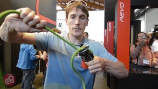 Friedrichshafen Outdoor Fair 2016  Wild Country Revo belay device [upl. by Akcirahs64]