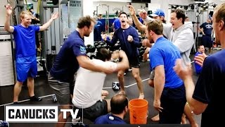 Canucks Team Building Exercises  All Access [upl. by Nnyledam630]