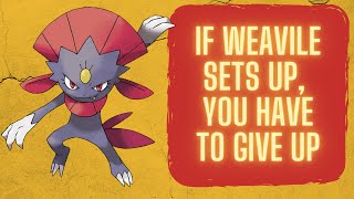 If weavile sets up you must give up  Weavile sweep  Pokemon Showdown [upl. by Yrekaz]