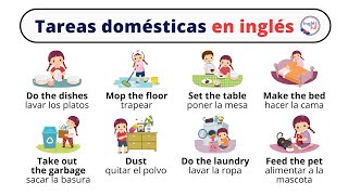 Tareas domésticas en inglés [upl. by Nairadal774]