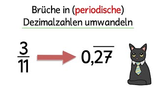 Brüche in periodische Dezimalzahlen umwandeln  Kommazahlen [upl. by Berton]