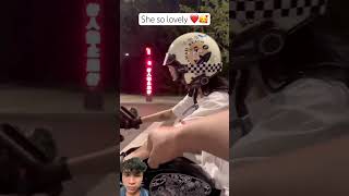 She so lovely 🥰 automobile smartphone rider motovlog vlog gsxr rm race racelover [upl. by Cully]