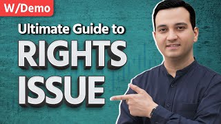 Rights Issue Complete Guide – What is Rights Issue Rights Entitlement and How to Apply [upl. by Ree220]