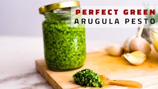 Easy Arugula Pesto Recipe Secret to Bright Green Pesto [upl. by Siegel]