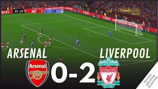 Arsenal vs Liverpool 02 MATCH HIGHLIGHTS • Video Game Simulation amp Recreation [upl. by Ateekram824]