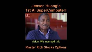 Nvidia’s 1st AI Supercomputer by CEO Jensen Huang Nvidia MasterRichStocksOptions [upl. by Ahseikram]