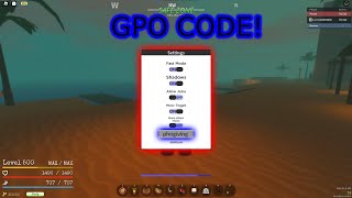 New Working Code In GPO [upl. by Jacquelyn]