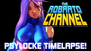 Psylocke Illustration  Timelapse [upl. by Khan594]