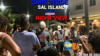 How Tourists enjoy Cape Verde Night EntertainmentNight view in Sal Island Tourists Destination [upl. by Duffie]