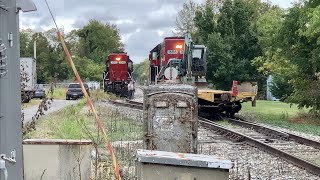 Railroad Switching amp Maintenance Of Way Train Cincinnati Eastern Railroad In Sardinia Ohio CCET [upl. by Hammerskjold447]