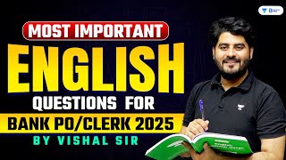 Most Important English Grammar Questions for Bank Exams 2025  By Vishal Parihar sir [upl. by Andrien211]