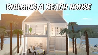 BUILDING A BEACH HOUSE IN BLOXBURG [upl. by Pruter]