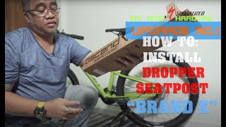 How To Install Dropper Seatpost  BRAND X [upl. by Maletta]