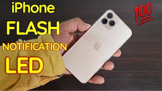 How To Enable Flash Notification In IPhone Mobile All Models [upl. by Eeb]