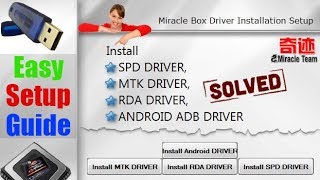 Setup guide Miracle Driver Installation 32bit 64bit windows 7 8 10 xp [upl. by Shelba]