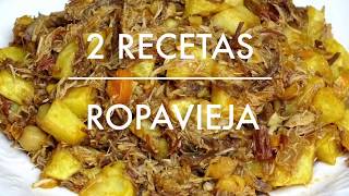 ROPA VIEJA DE PUCHERO ANDALUZ 2 RECETAS DE APROVECHAMIENTO🤩OLD ANDALUSIAN PUCHERO CLOTHING [upl. by Kennet]