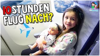 10 Stunden Flug Ava fliegt nach Amerika 🇺🇸 ✈️ Geschichten und Spielzeug [upl. by Nefen928]