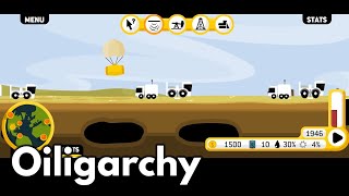 Oiligarchy Flash Game Playthrough  Conquering the World Through Oil Exploitation [upl. by Aldous]