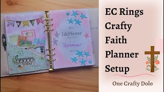 Erin Condren Rings Crafty Faith Planner Setup [upl. by Pisarik]