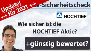 Hochtief Aktienanalyse – Update 2021 Wie sicher ist die Aktie günstig bewertet [upl. by Dyolf]