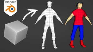 Learn How to Create a Low Poly Character  Blender 41 Tutorial [upl. by Dreher]