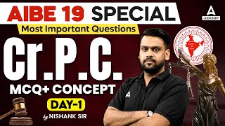 AIBE 19  CrPC Important MCQs amp Concepts  All India Bar Exam 2024  By Nishank Sir [upl. by Renmus856]