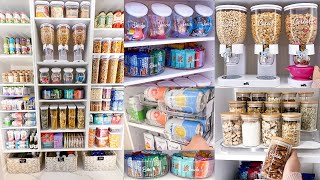 ULTIMATE PANTRY ORGANIZATION  Satisfying Clean and Pantry Restock Organizing on a Budget [upl. by Oneida]