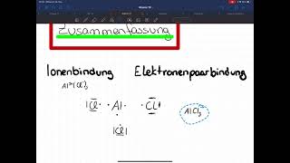 Zusammenfassung Elektronenpaarbindung oder Ionenbindung [upl. by Nalyorf]