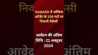 NABARD VACANCIES ANNOUNCEMENT।short ytshorts motivation [upl. by Aninad921]