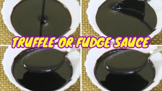 Chocolate Truffle SauceFudge SauceTruffle Sauce RecipeHow to make Chocolate Truffle sauce [upl. by Dalia]