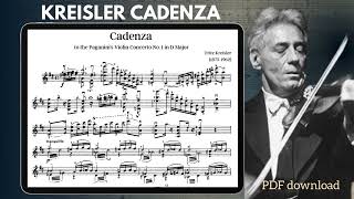 5 Cadenzas for Paganini Concerto No 1 by Kreisler Kubelik Wilhelmj Sauret 1912 and SauretKogan [upl. by Shaun791]