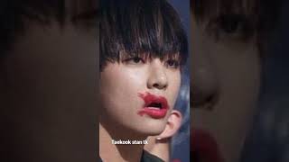 Seeing Jks lipstick 💄 smeared on his lips 👄 reminded me of this taes pic 😆😩taekook [upl. by Calesta202]