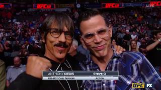 Anthony Kiedis and SteveO UFC 228 [upl. by Launamme]