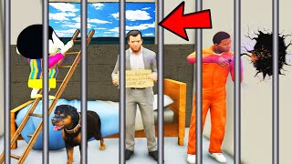 Franklin Biggest Plan To ESCAPE SECRET PRISON in GTA 5  SHINCHAN and CHOP [upl. by Eelanej]