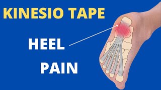 How to apply Kinesiology Tape for Plantar Fasciitis  heel spur  foot pain [upl. by Colburn]