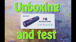 Oasser P1S Battery Powered tyre inflator unboxing and test [upl. by Annirak]