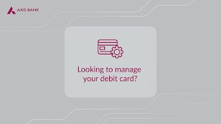 Manage Debit Card using Mobile Banking App ‘open’ [upl. by Anaoj]