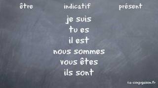 Conjugaison être  Indicatif  Présent  Laconjugaisonfr [upl. by Asiral]