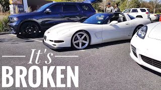 I Took my C5 Corvette with a Blown Motor to a Car Show [upl. by Yeslrahc527]