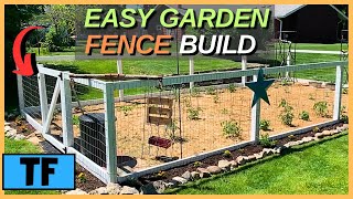 How To Build A Simple Garden Fence Easy DIY Project [upl. by Hatokad736]