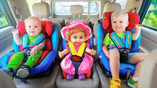 Let’s Buckle Up Whos At the Door  MORE BEST Kids Videos with Diana and Roma Family [upl. by Anerres]