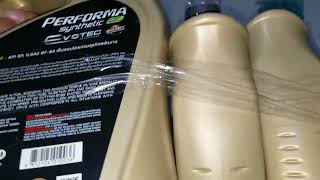 Unboxing Oli Fully Synthetic PTT Lubricants Performa Synthetic Evotec SAE 0W20 API SP ILSAC GF6A [upl. by Oxford609]