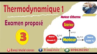 Examen proposé 3 thermodynamique [upl. by Dnalyk40]